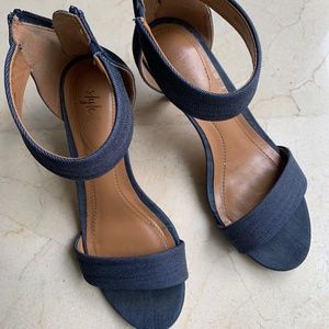 style & co sandal size 5 denim